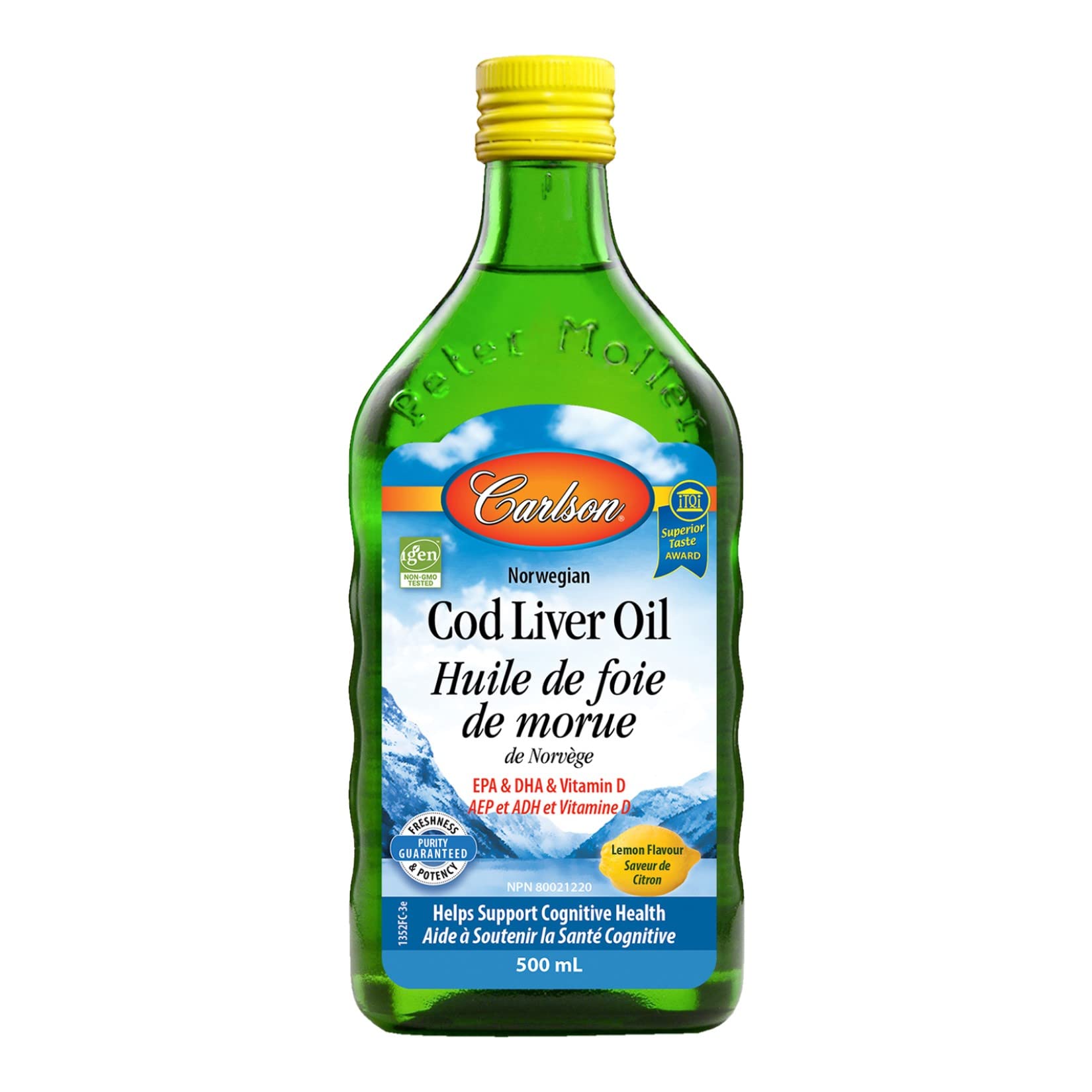 Amazon.com: Carlson - Cod Liver Oil, 1100 mg Omega-3s, Liquid Fish Oil Supplement, Wild-Caught Norwegian Arctic , Sustainably Sourced Nordic Fish Oil Liquid, Lemon, 500 ml : Health & Household